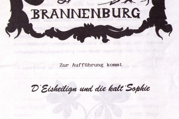 1988-1989 D Eisheiligen und die kalt Sophie Programm Seite 1
