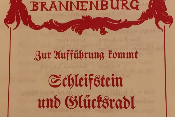 1989-1990 Schleifstein und Glücksradl Programm Seite1