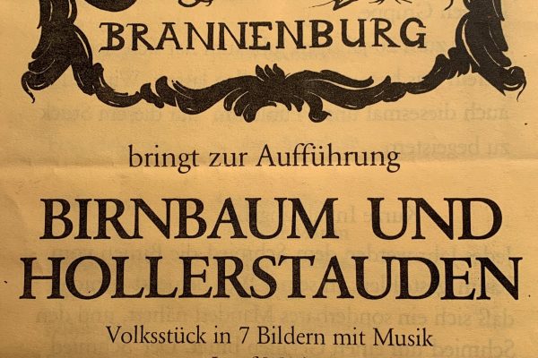 1992-1993 Birnbaum und Hollerstauden Programm Seite1