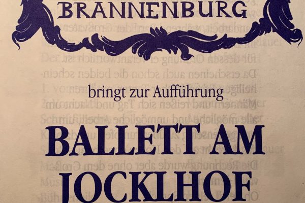 1993-1994 Ballett am Jocklhof Programm Seite1